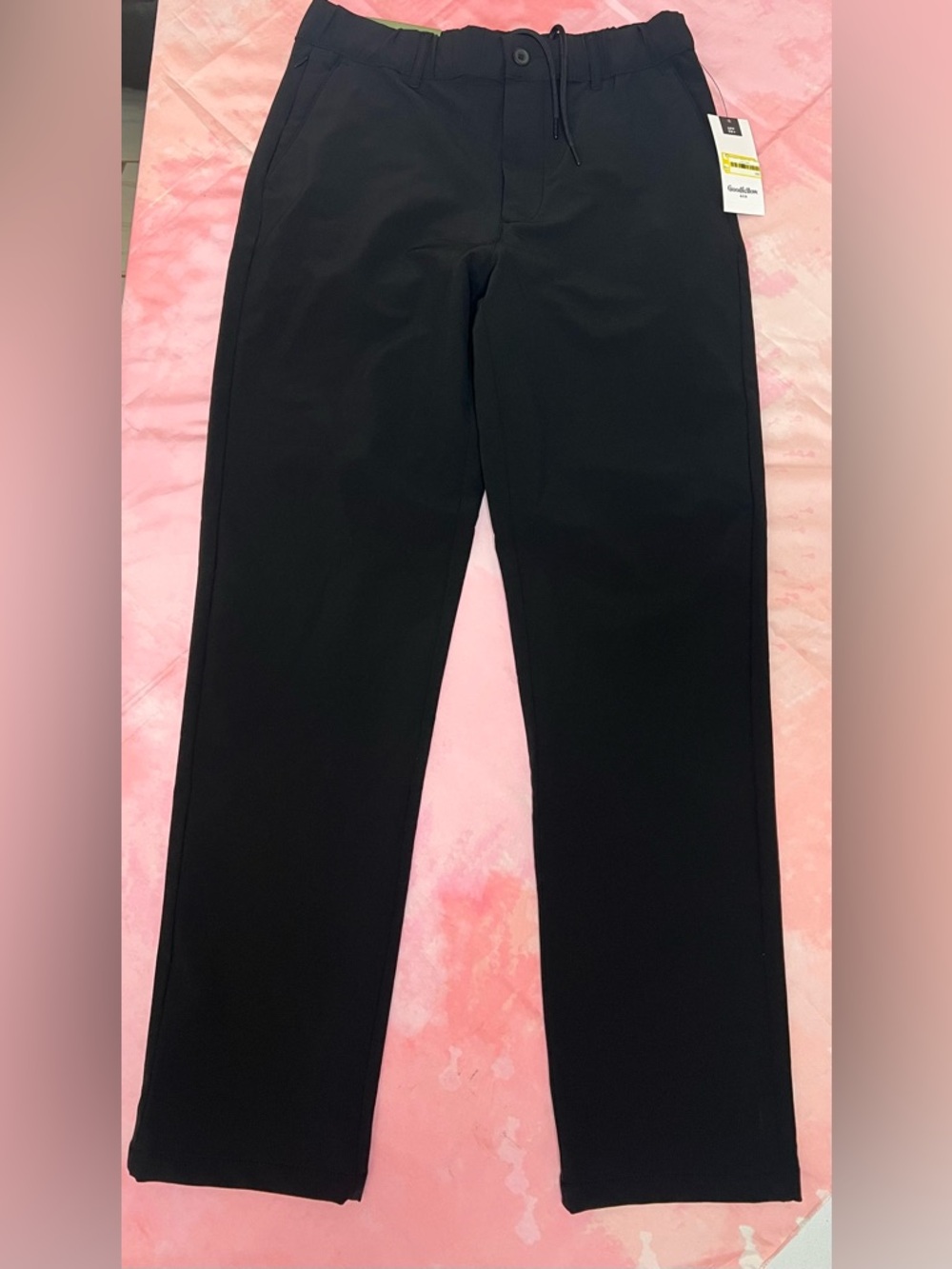 NWT Goodfellow & Co Men's Black Straight-Leg Tech Trouser Size XS - Picture 3 of 10